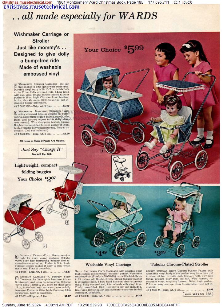 1964 Montgomery Ward Christmas Book, Page 185