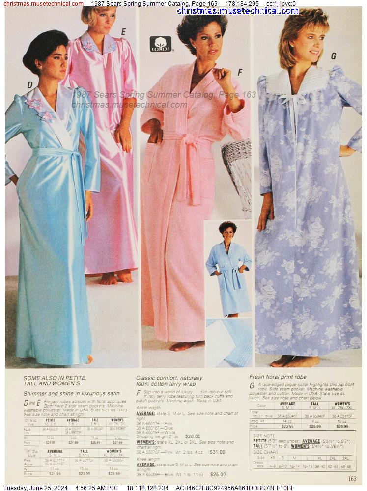 1987 Sears Spring Summer Catalog, Page 163