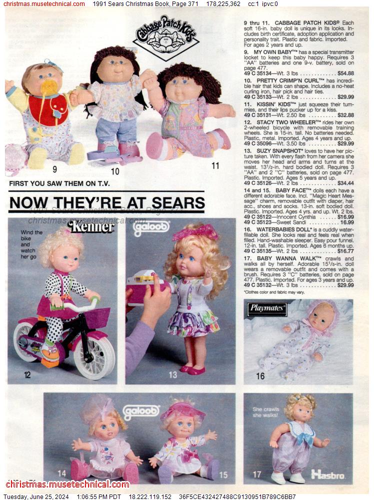1991 Sears Christmas Book, Page 371