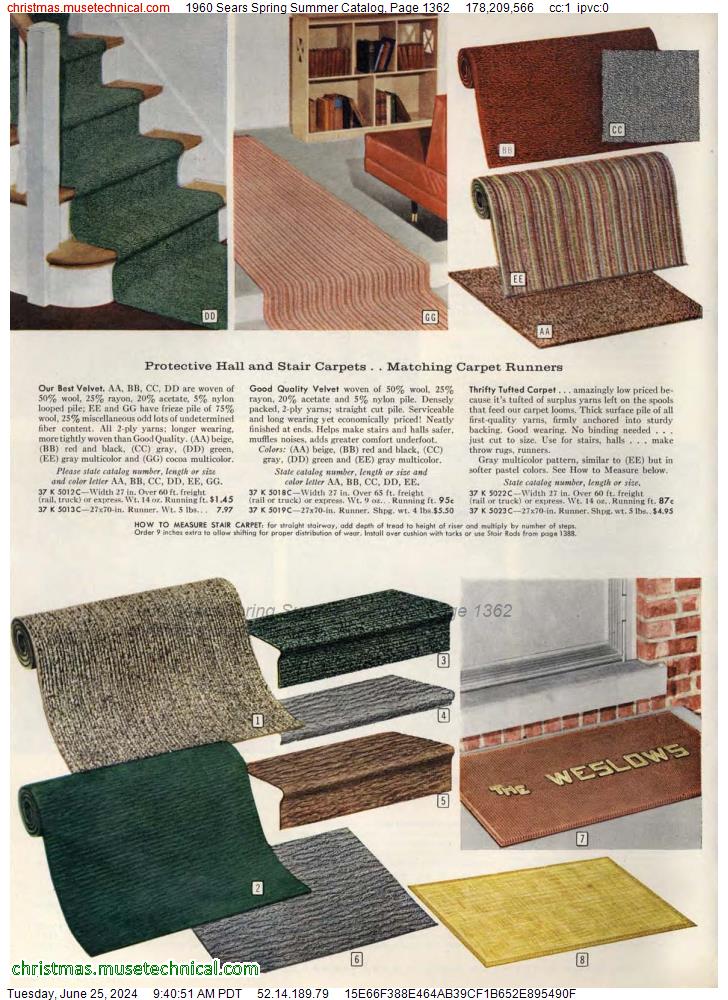 1960 Sears Spring Summer Catalog, Page 1362