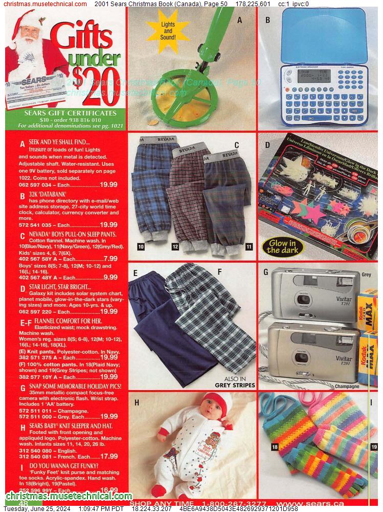 2001 Sears Christmas Book (Canada), Page 50