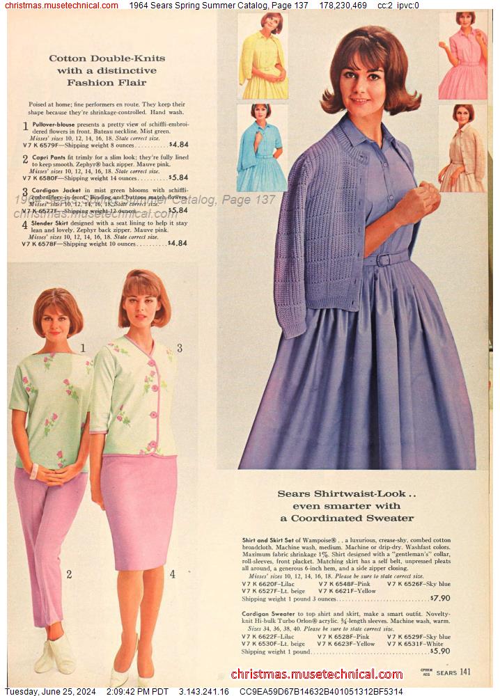 1964 Sears Spring Summer Catalog, Page 137