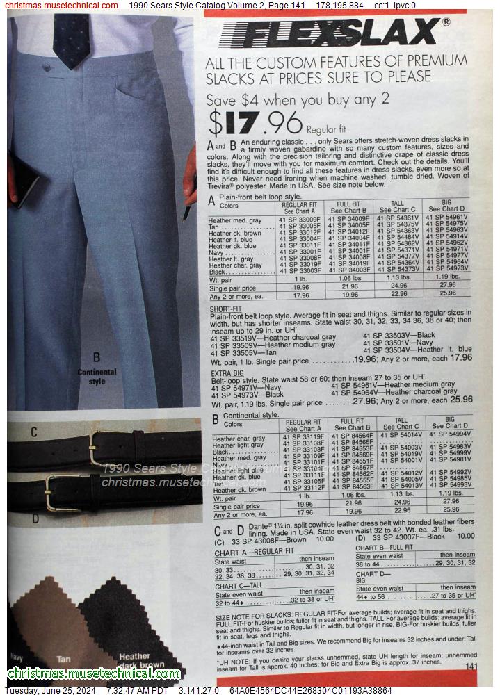 1990 Sears Style Catalog Volume 2, Page 141