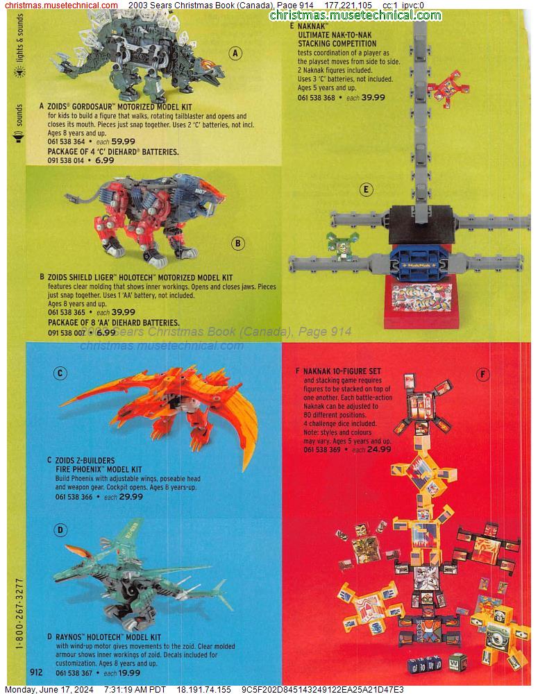 2003 Sears Christmas Book (Canada), Page 914