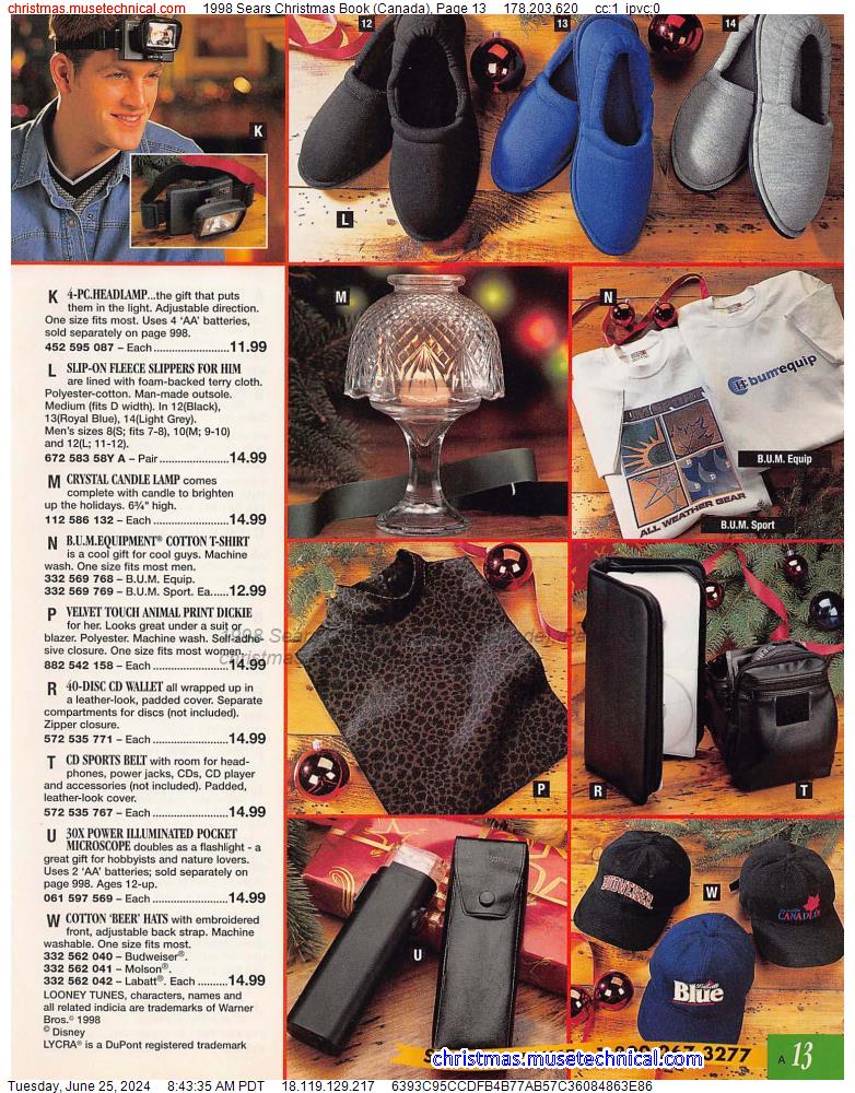 1998 Sears Christmas Book (Canada), Page 13