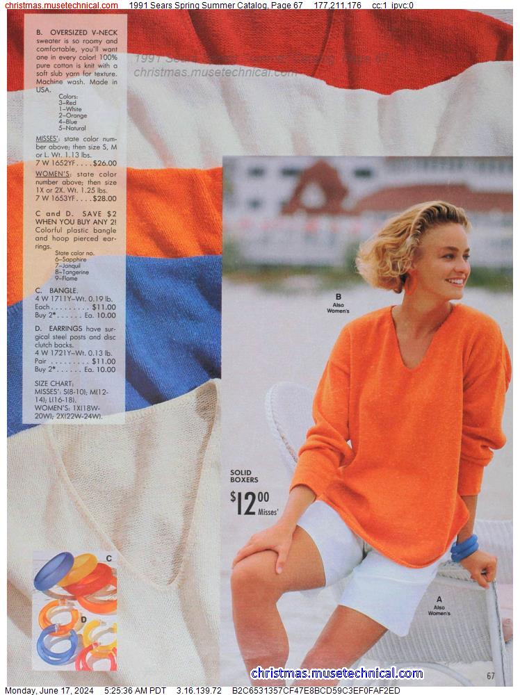 1991 Sears Spring Summer Catalog, Page 67