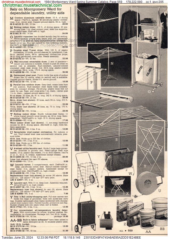 1984 Montgomery Ward Spring Summer Catalog, Page 559