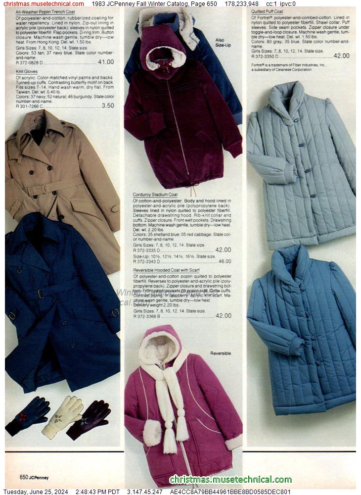 1983 JCPenney Fall Winter Catalog, Page 650