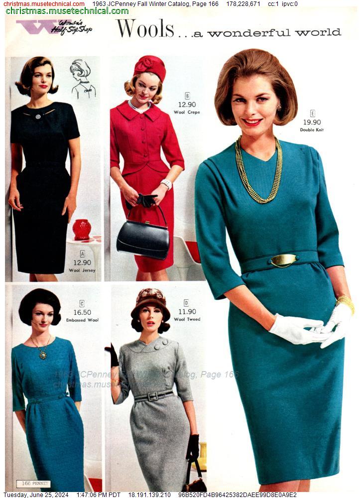 1963 JCPenney Fall Winter Catalog, Page 166