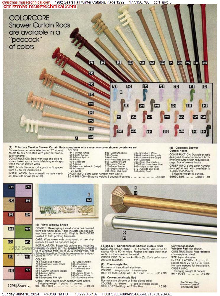1982 Sears Fall Winter Catalog, Page 1292