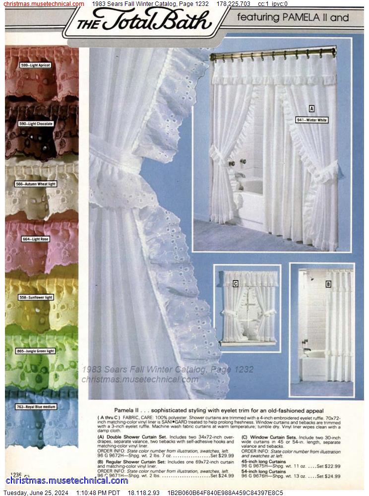 1983 Sears Fall Winter Catalog, Page 1232