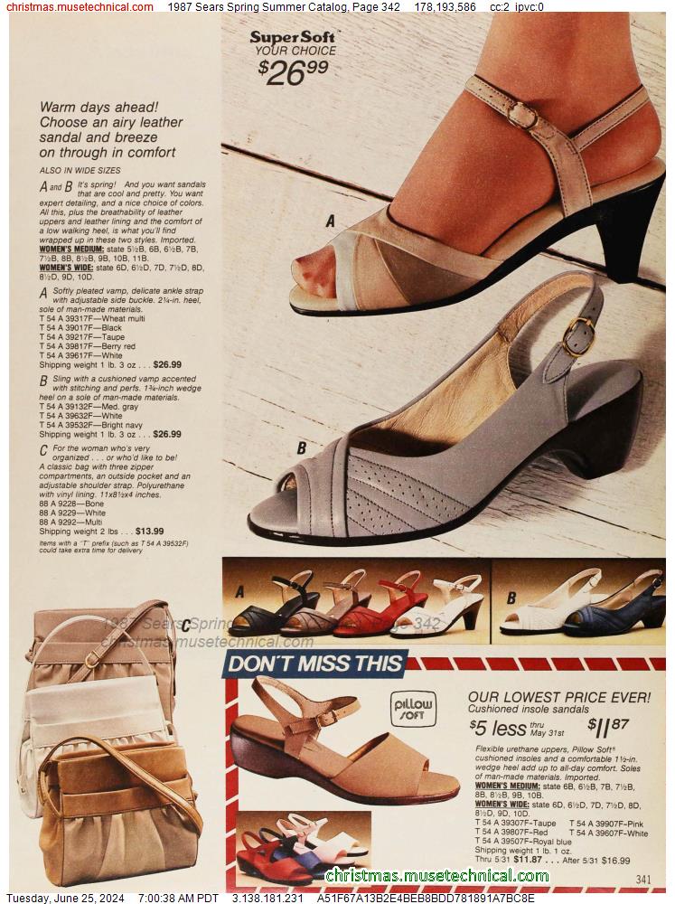 1987 Sears Spring Summer Catalog, Page 342