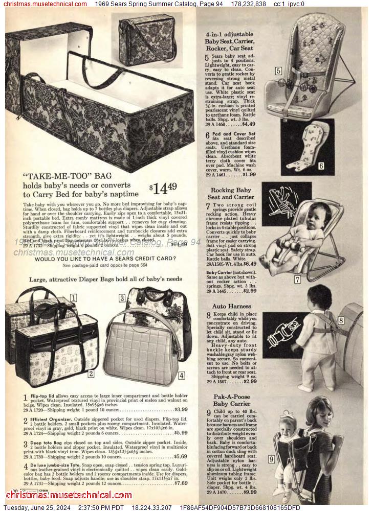 1969 Sears Spring Summer Catalog, Page 94