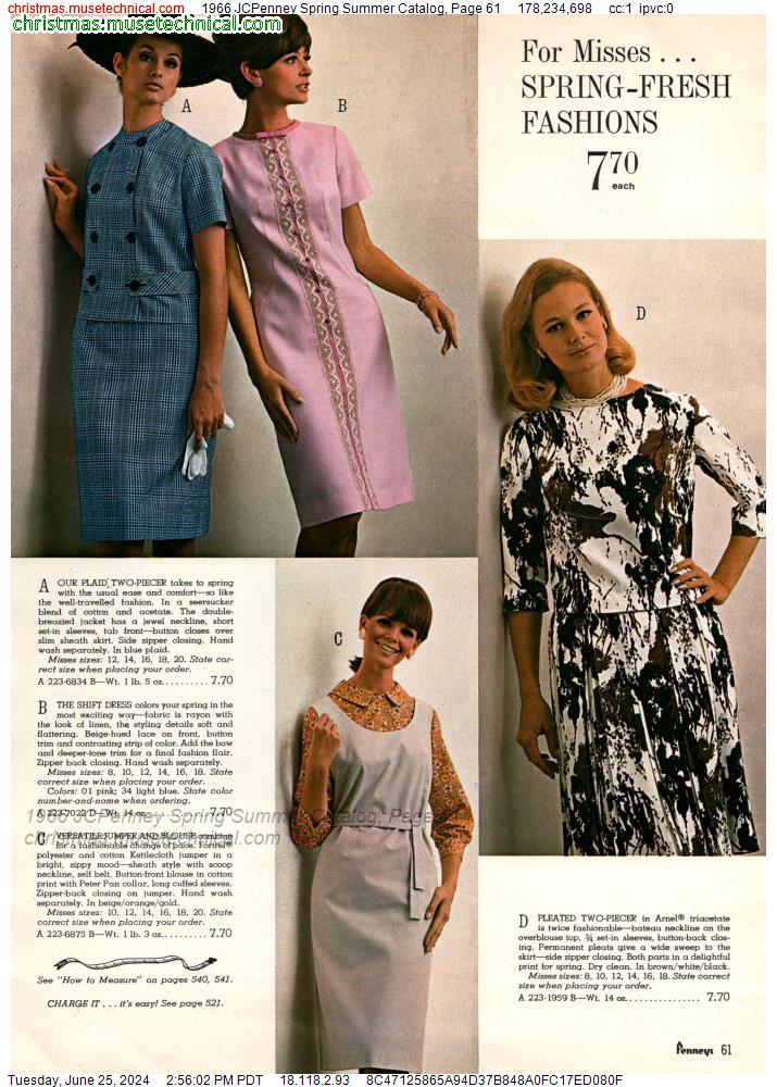 1966 JCPenney Spring Summer Catalog, Page 61