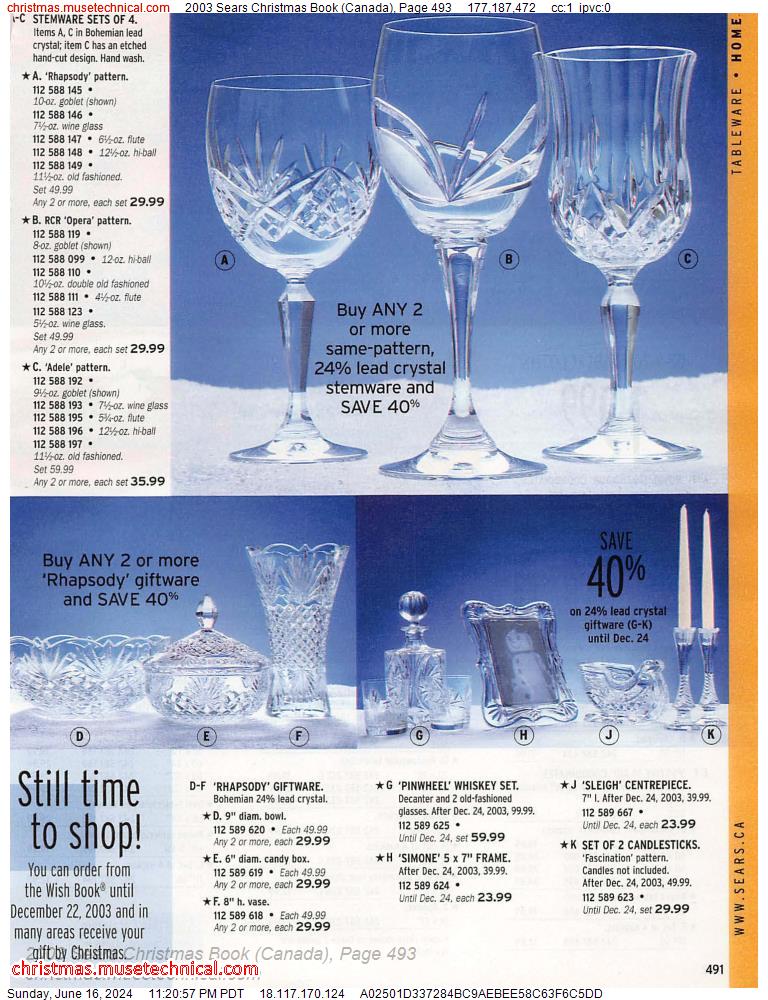 2003 Sears Christmas Book (Canada), Page 493