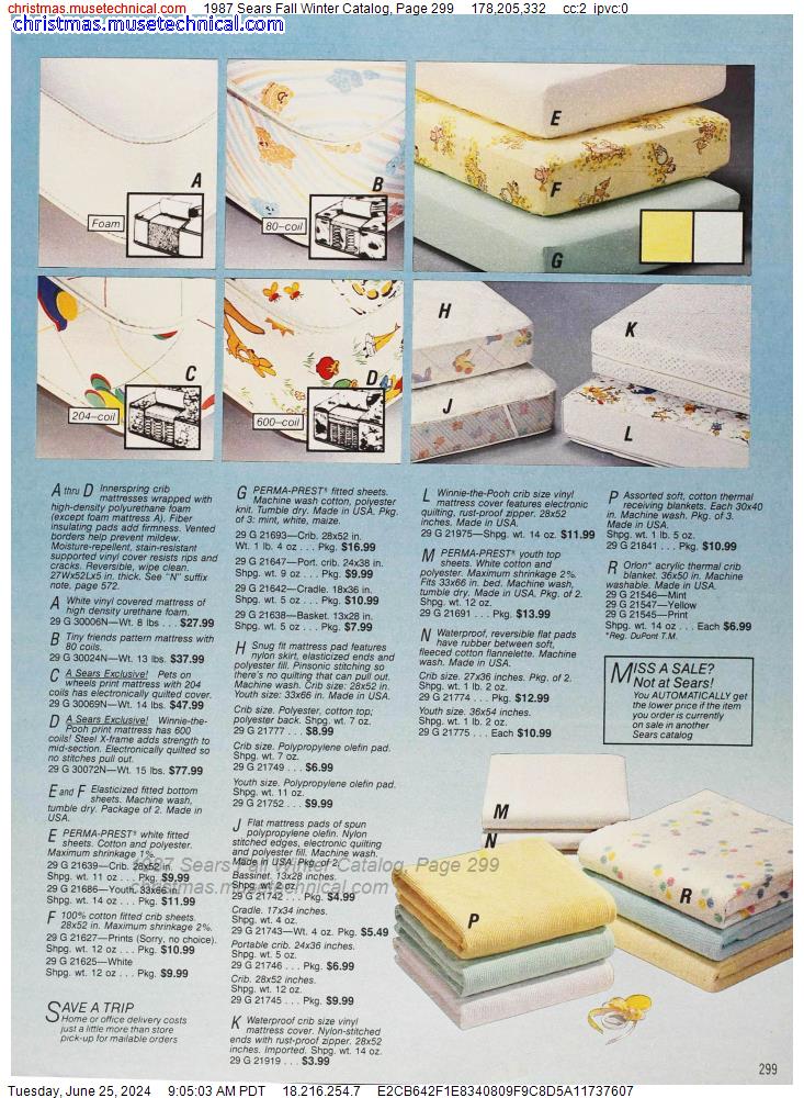 1987 Sears Fall Winter Catalog, Page 299