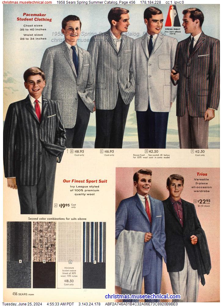 1958 Sears Spring Summer Catalog, Page 456