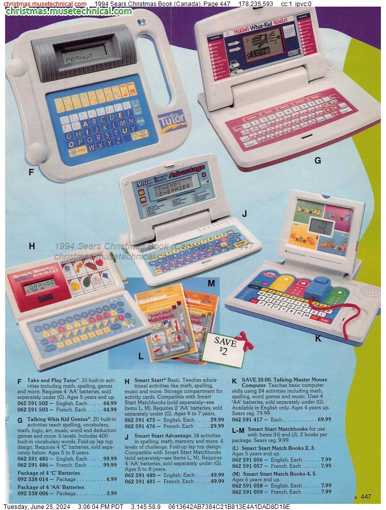 1994 Sears Christmas Book (Canada), Page 447