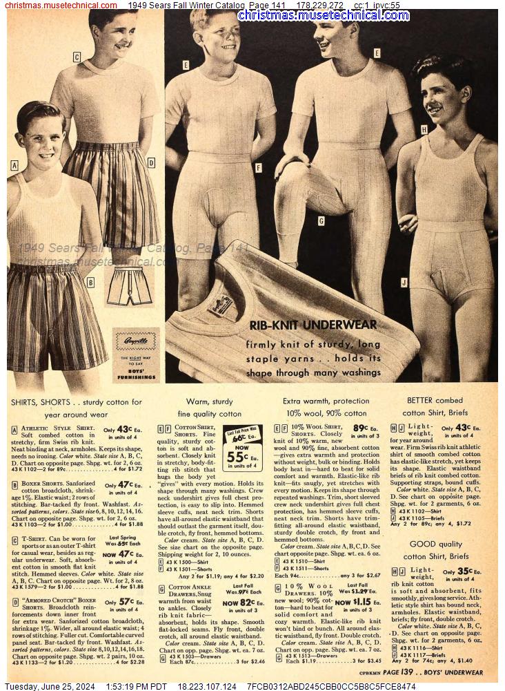 1949 Sears Fall Winter Catalog, Page 141