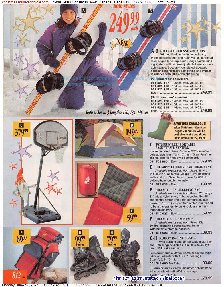 1998 Sears Christmas Book (Canada), Page 812