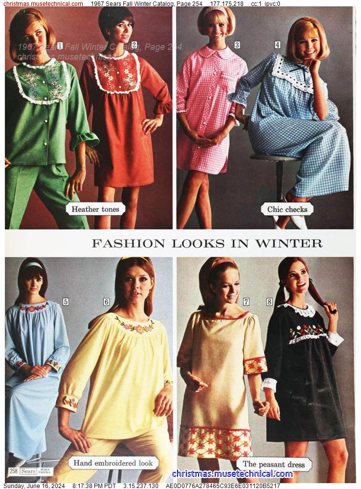 1967 Sears Fall Winter Catalog, Page 254