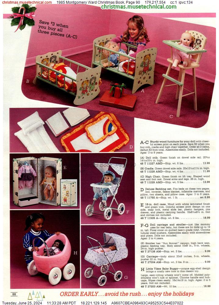 1985 Montgomery Ward Christmas Book, Page 90
