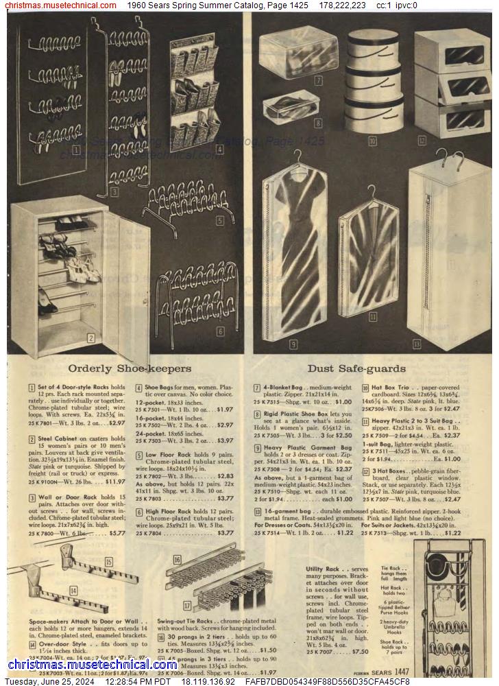 1960 Sears Spring Summer Catalog, Page 1425