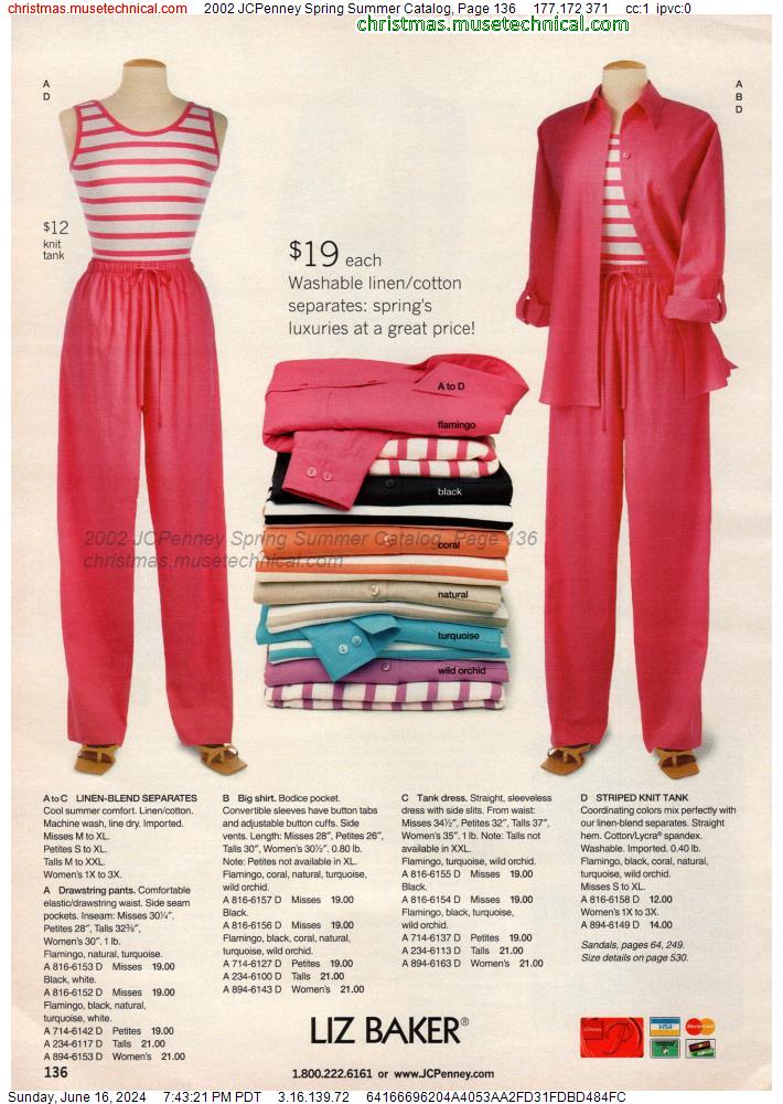 2002 JCPenney Spring Summer Catalog, Page 136
