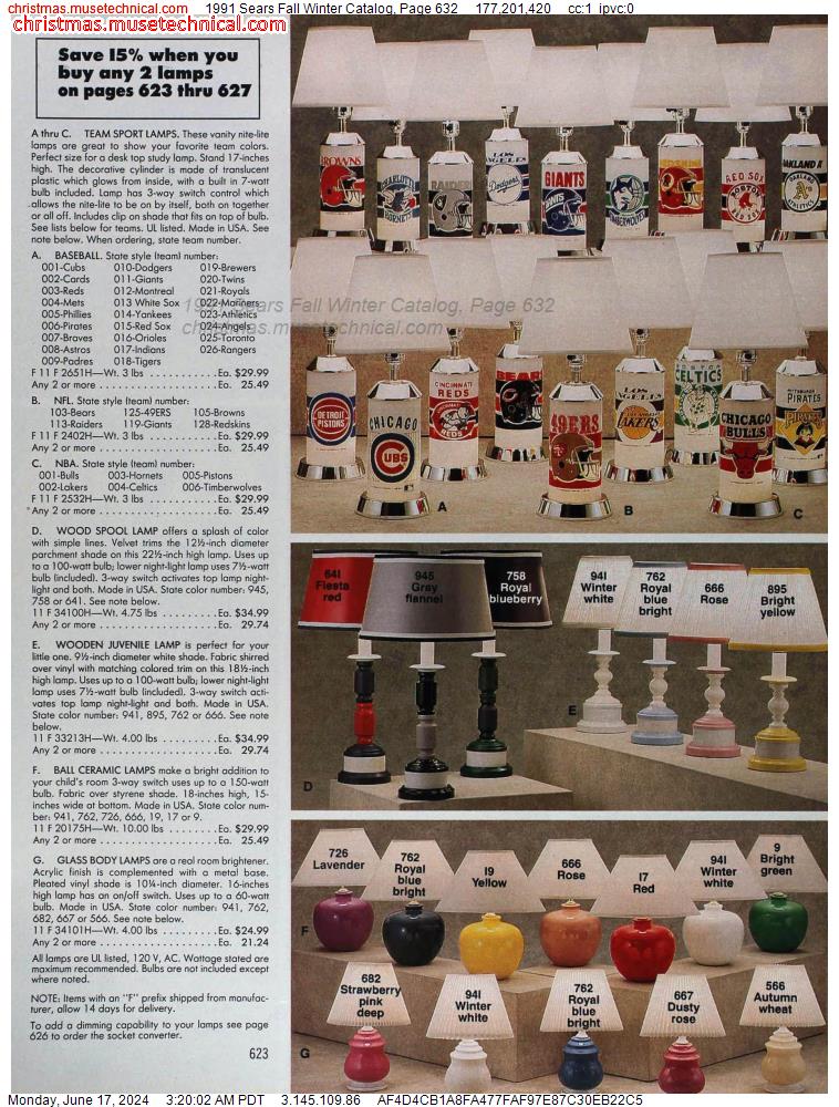 1991 Sears Fall Winter Catalog, Page 632