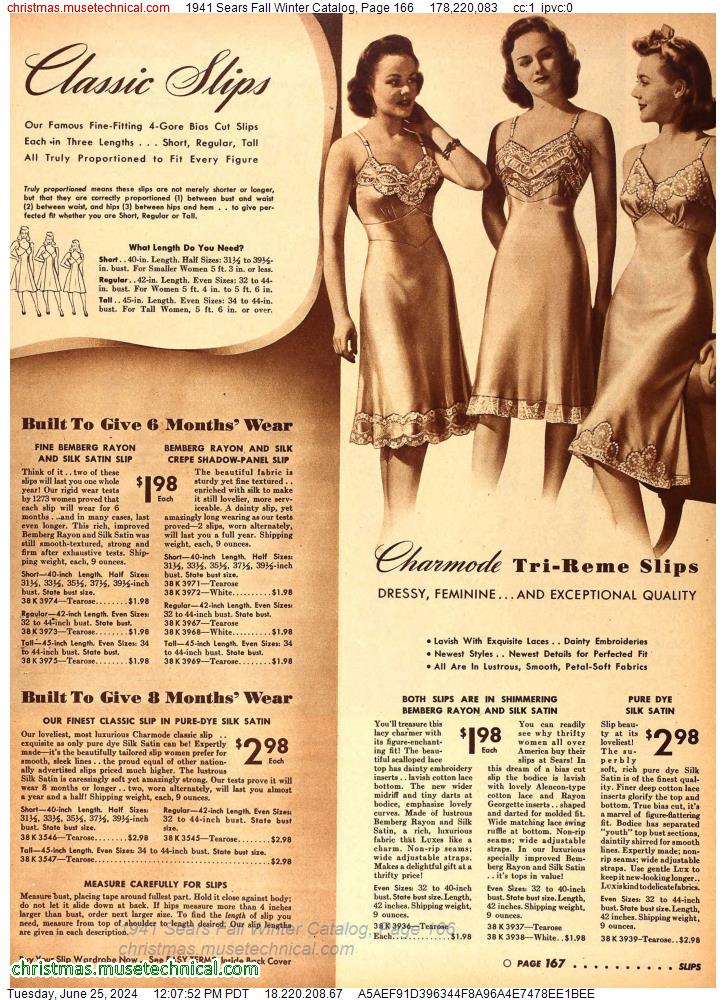 1941 Sears Fall Winter Catalog, Page 166