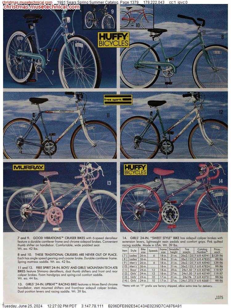 1991 Sears Spring Summer Catalog, Page 1379