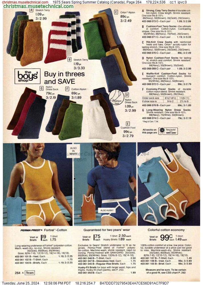 1975 Sears Spring Summer Catalog (Canada), Page 264