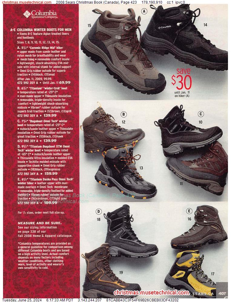 2008 Sears Christmas Book (Canada), Page 423