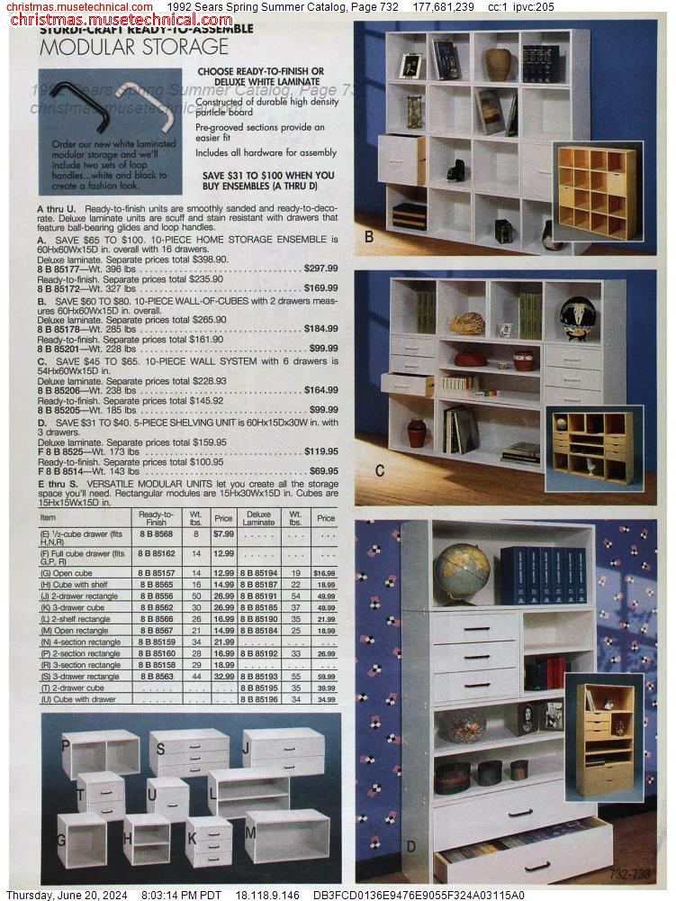 1992 Sears Spring Summer Catalog, Page 732