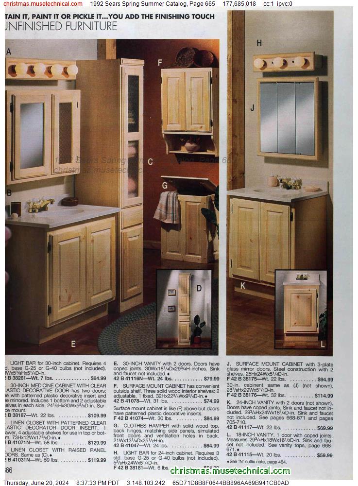 1992 Sears Spring Summer Catalog, Page 665