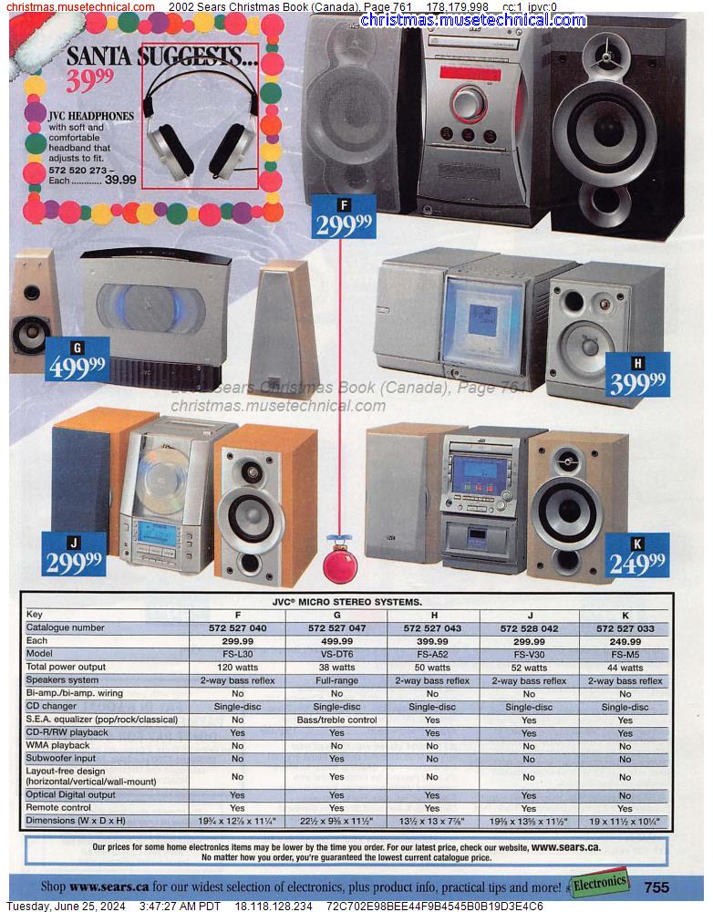 2002 Sears Christmas Book (Canada), Page 761