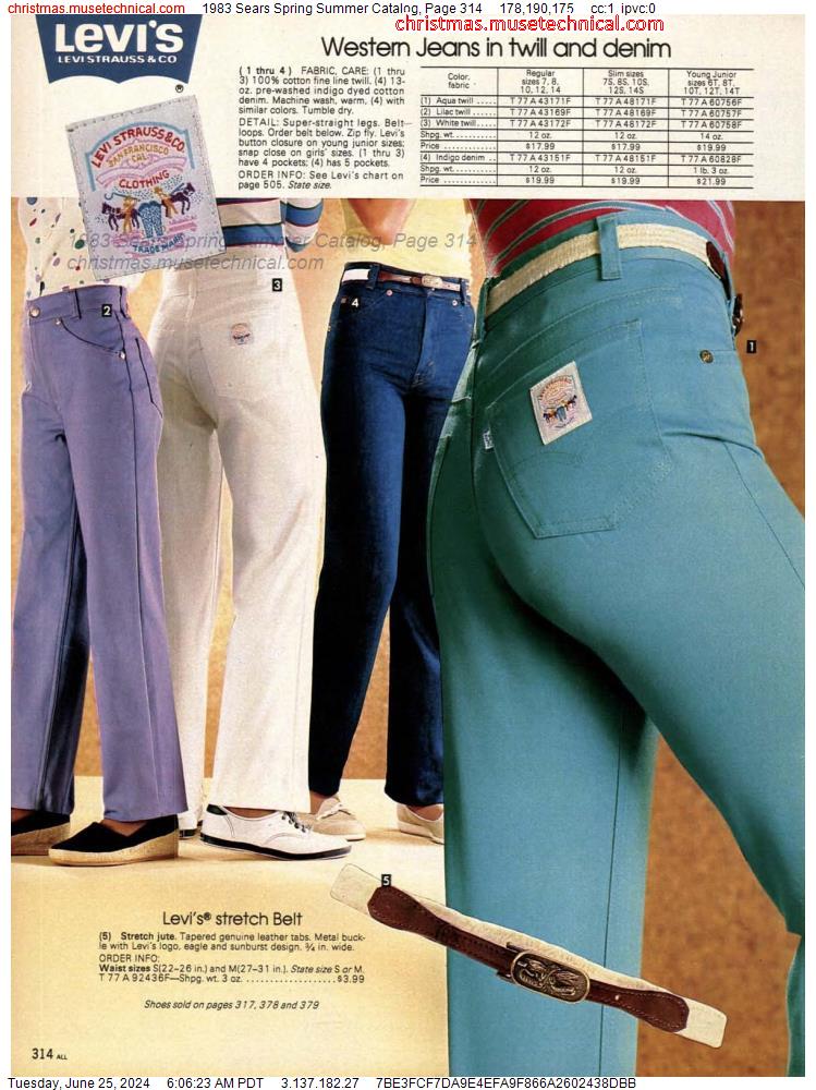 1983 Sears Spring Summer Catalog, Page 314