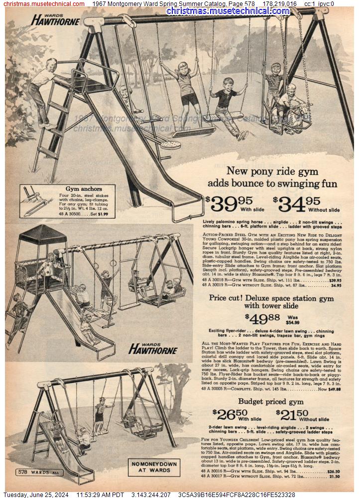 1967 Montgomery Ward Spring Summer Catalog, Page 578