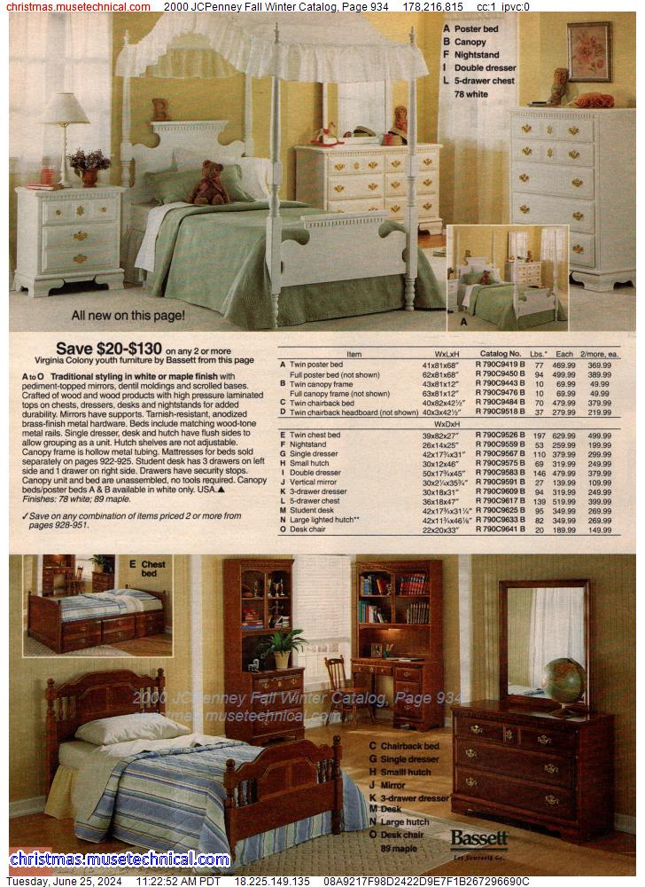 2000 JCPenney Fall Winter Catalog, Page 934