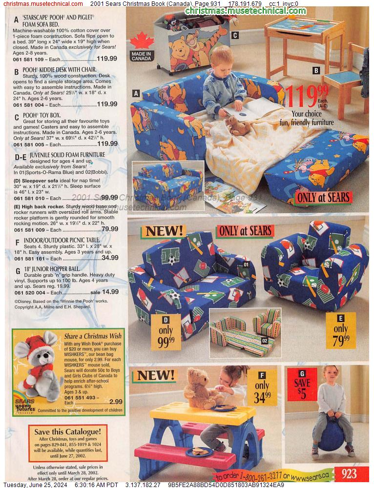 2001 Sears Christmas Book (Canada), Page 931
