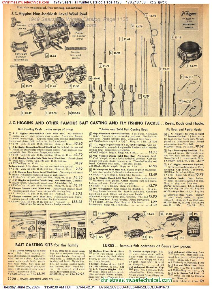 1949 Sears Fall Winter Catalog, Page 1125
