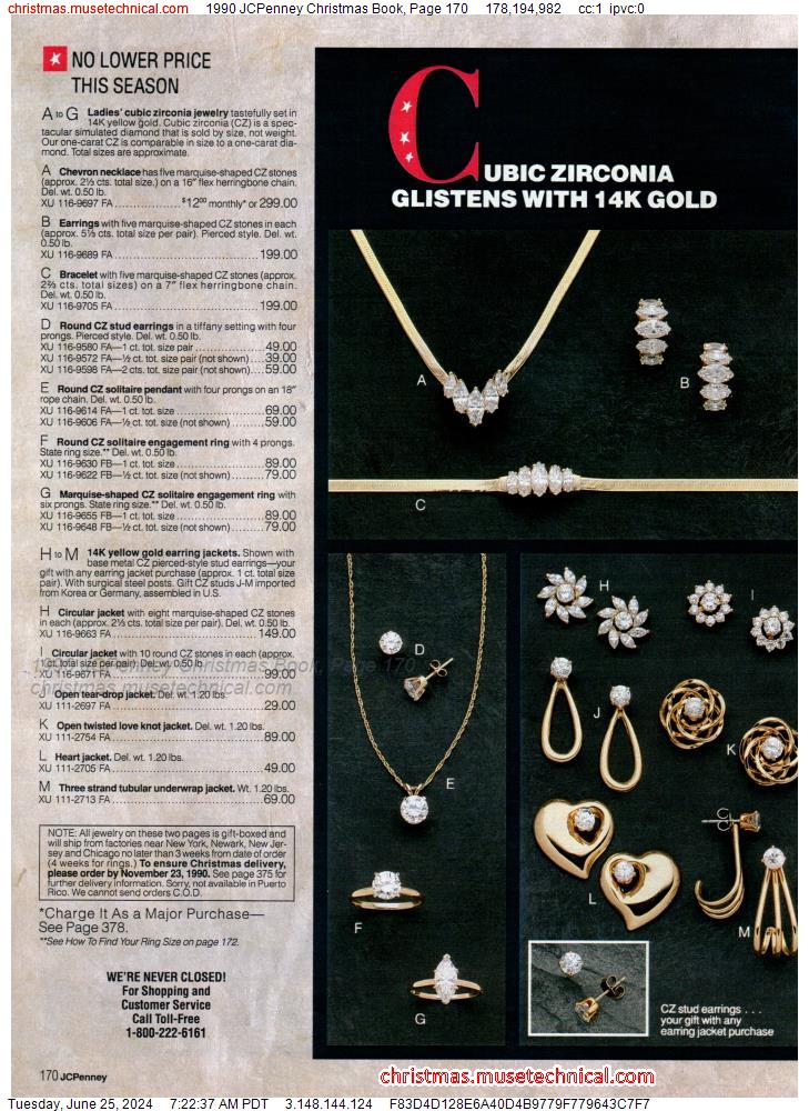 1990 JCPenney Christmas Book, Page 170