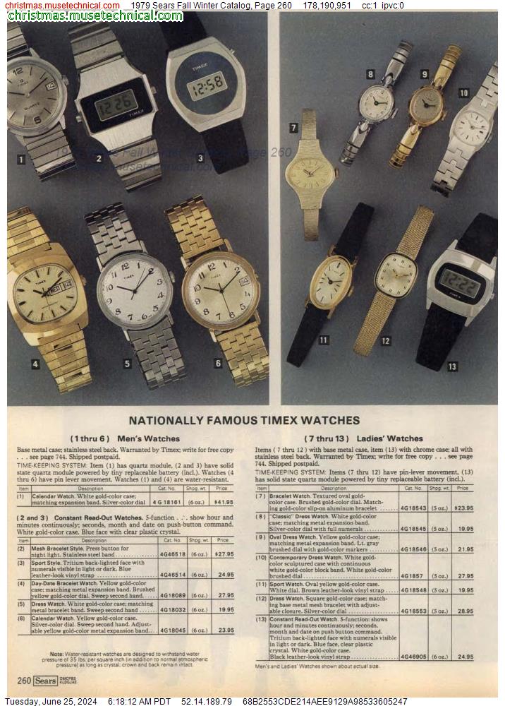 1979 Sears Fall Winter Catalog, Page 260