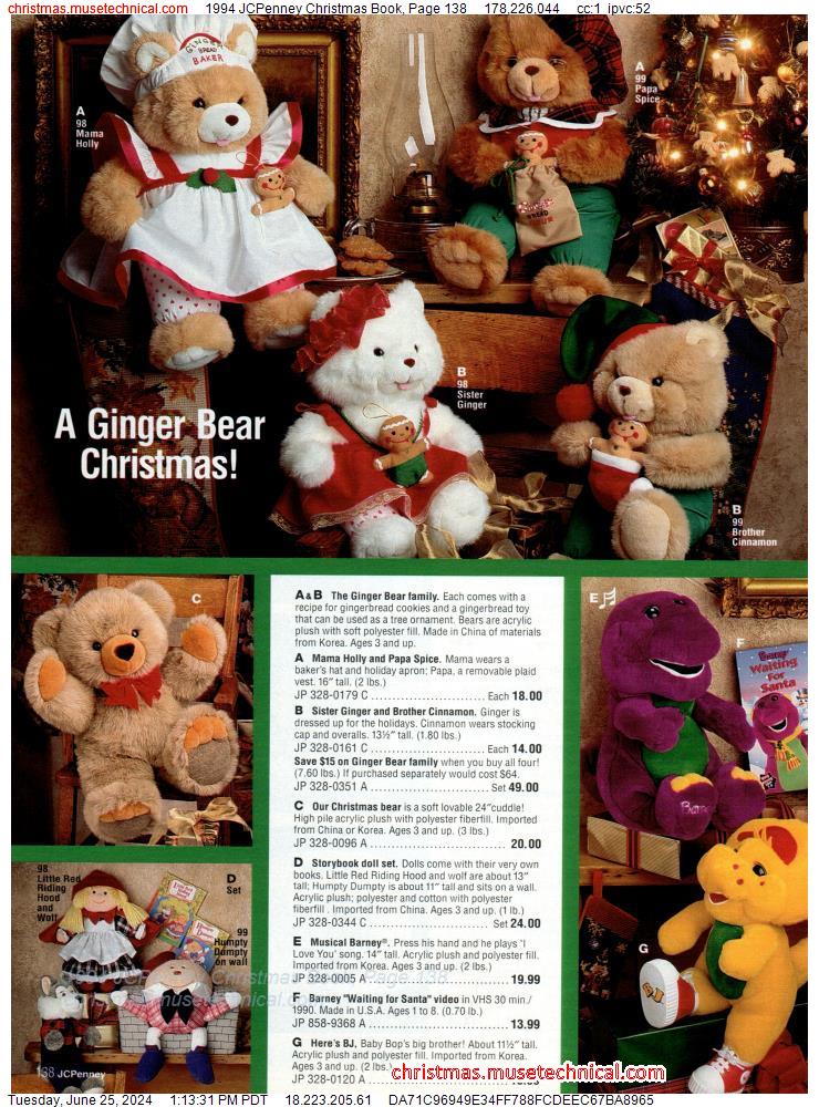 1994 JCPenney Christmas Book, Page 138