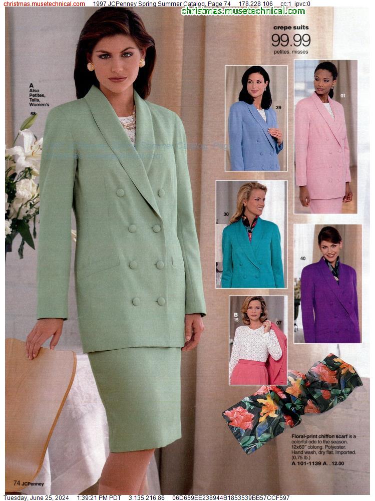 1997 JCPenney Spring Summer Catalog, Page 74