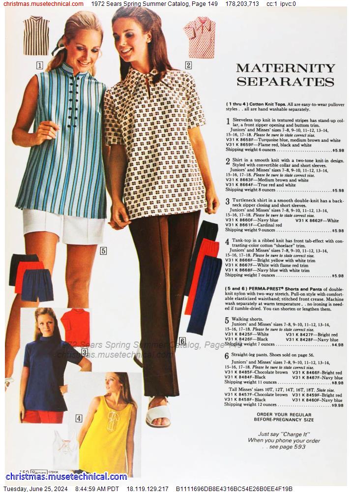1972 Sears Spring Summer Catalog, Page 149