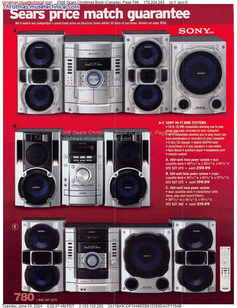 2006 Sears Christmas Book (Canada), Page 796