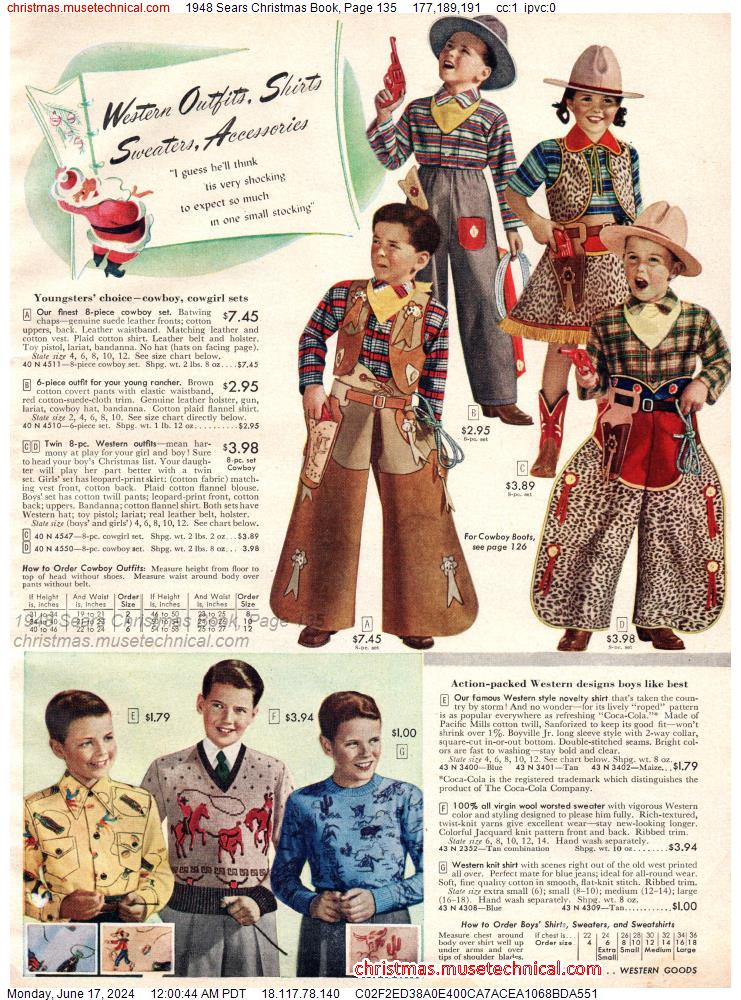 1948 Sears Christmas Book, Page 135