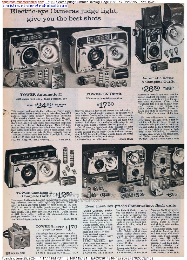1963 Sears Spring Summer Catalog, Page 795