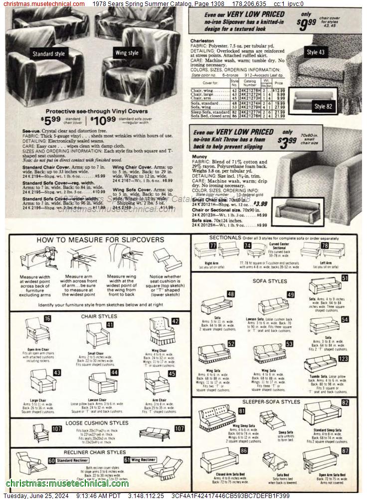 1978 Sears Spring Summer Catalog, Page 1308